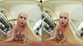 czech vr 373 shows mesmerizing blonde getting horny while riding your cock in lingerie