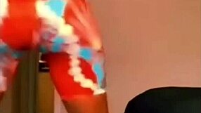 Whoa, check out this ebony chick in tight leggings – her big ass feels way softer than any water bed! 😏🍑