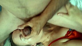 so this french amateur in black lace and leather gets rimmed deepthroated and fucked pov with cumshot