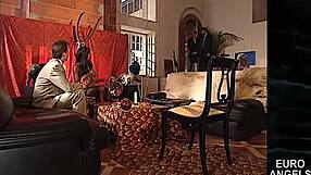 these hot sexy french babes with big butts team up in a wild group session, ebony and blonde like laure sinclair, matalana, and lisa ann going at it