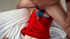 so this french amateur in black lace and leather gets rimmed deepthroated and fucked pov with cumshot