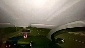 Blonde Brazilian Teen In Jeans Shorts Shakes Ass While Riding In Car After Meeting Guys At Club For Fetish Sex