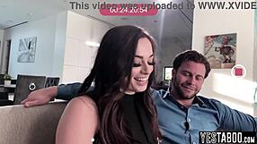 Big ass petite 18+ beauty bends over for doggystyle assfucking with her employer's husband in a hairy hardcore sex tape