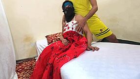 Romantic intimate moment for this muslim indian couple with wife connection in clear hindi audio