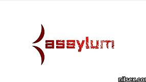 Unusual Sweetie Gets Awkward Anal Treatment In Bdsm Asylum With Blowjob And Hardcore Assfucking.