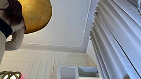 Hot Sexy Skinny Blonde Meets Her Lesbian Girlfriend for a Fake Porn Casting Interview in Changing Room Without Panties