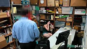 Alex Harper gets caught shoplifting in the store. She ends up getting fucked hard in the office as punishment.
