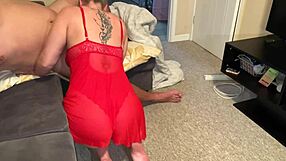 I Was Surprised When She Started Sucking Her Step Son's Dick While He Was Sleeping In This Homemade Scene