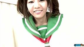 Cute Asian Girl in Casting Interview with Lingerie and Fingering