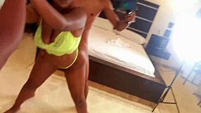 i can't resist fucking my curly latina hermanastra in secret with big black cock creampie