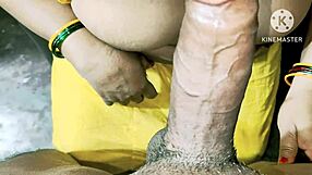 Indian moms getting wild sucking that big cock, so horny and rough! 😈🍆