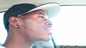 Oh man, this mature milf is getting pounded hard by that massive black cock in interracial action