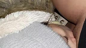 my neighbor subtly licks my pussy in an abandoned barn hiding our secret lesbian passion