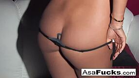 Can you handle asa akira's hot double toy penetration in her ass and pussy?