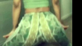 Whoa, check out this ebony chick in tight leggings – her big ass feels way softer than any water bed! 😏🍑