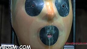 Masked Brunette Babe Punished With Bdsm Toys And Hardcore Blowjob In Fetish Scene