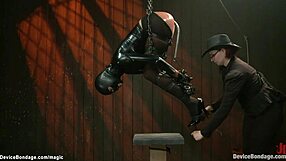 Whoa, check out this slave getting tormented in those leather ballet boots