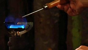 oh wow this perfect curvy pale white lesbian slave gets bound up for domination with hard fingering and pussy licking