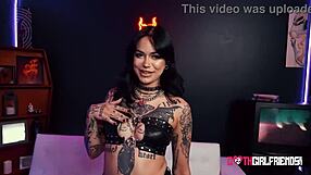 Hey, check out how tattooed babe Aurora Anarchy dives into intense BDSM fun with choking and rough group action