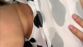 I feel the pain and pleasure as arab housewife gets assfucked by big cock in bedroom while husband watches