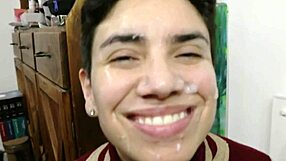 exploring old school facial techniques in pov with a handheld camera for romantic vibes