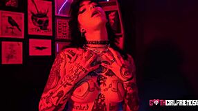 Hey, check out how tattooed babe Aurora Anarchy dives into intense BDSM fun with choking and rough group action