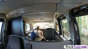 Horny couple fucks hard in backseat while filming!