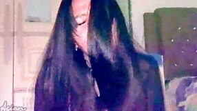 Sexy asian's delicious tight pussy and big ass get fucked hard at midnight pov!