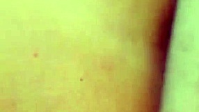 Throbbing cock pumps tight pussy creampie close up cute.