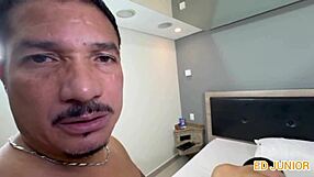 Husband Cuckold Brings Slut Wife To Ride Black Monster Cock Red Sheer Complete