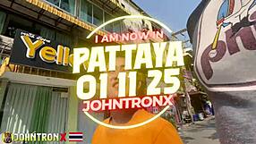 Fucking skinny Pattaya bargirl cowgirl during lunch break POV