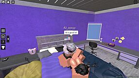 Rich Slut Rides and Takes Creampie from Roblox Fan in Hardcore Doggystyle Pounding
