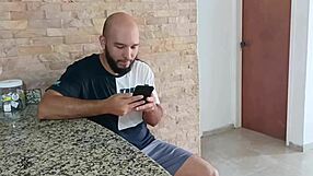 my stepbrother caught me masturbating during a video call and helped me cum with creampie - porn in spanish