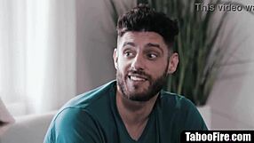 Stepsister fucks repo man in front of step-brother to pay his debts