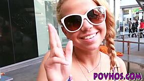 Petite Teen 18+ Rides Dick in POV and Gives Handjob Blowjob in Hardcore HD Reality