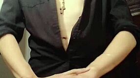 Specific Tutorial For Masturbating In Shirt With Cum Control