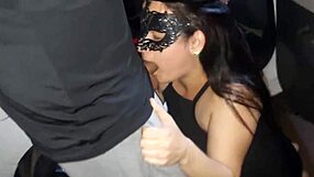 Wife Covered In Cum From Strangers' Cocks During Intense Park Dogging While Cuckold Watches