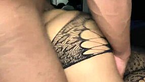 yo thick curly lightskin slut backs her fat ass on that bbc?? damn she throws it