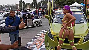 check out this mexican teen sailor pigtails pussy at car expo