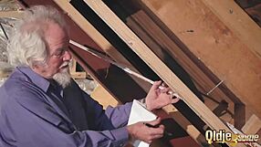 Kiara and Mia, wanna share this old man's cum after we fuck him senseless?