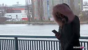 that dirty thrill when german scout grabs 18yo berlin teen off street for rough outdoor cash fuck