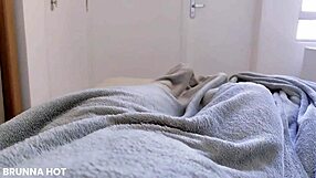 woke up horny and fingered my brazilian latina pussy until soaking my panties