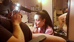 i can't get enough of black lynn's stunning bts vape and oral skills behind the scenes...