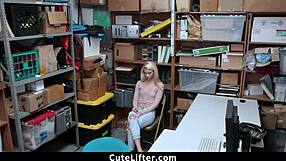 Perky teen, you ready to swallow officer's load for shoplifting punishment?