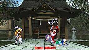 Sanae Fucks Cirno In Hilarious Touhou Comic Parody With Wild Action And Twists