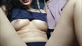 milf secretary striptease flashes big tits to harden cock at work?