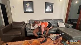 Blonde kinky hottie subgirl0831 DEEPTHROATS Rome Major's huge cock in lingerie. She bends over for rough doggystyle FUCKING until orgasm.