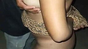 Horny latina fingered and exposed on public beach