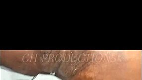 ghetto slut bends over for rough doggystyle fucking with cumshot on big ass