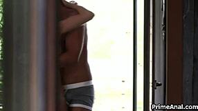 Hey, check out this super hot redhead girlfriend getting ready for some intense anal fingering and blowjob action with her couple friend.